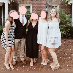 AQUA off the shoulder dress